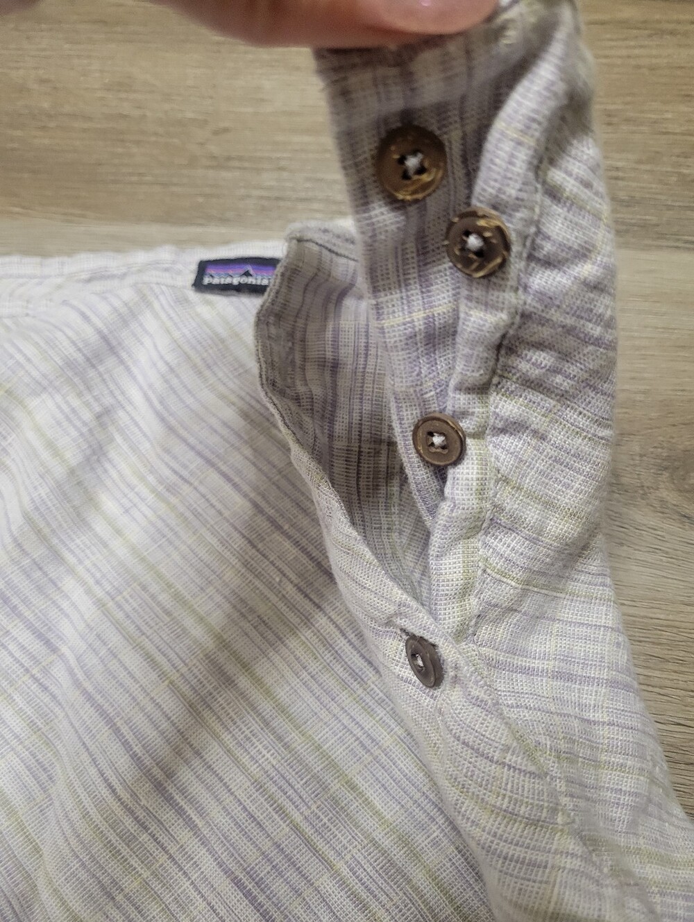 Patagonia Cream Striped A-Line Skirt - Picture 2 of 4